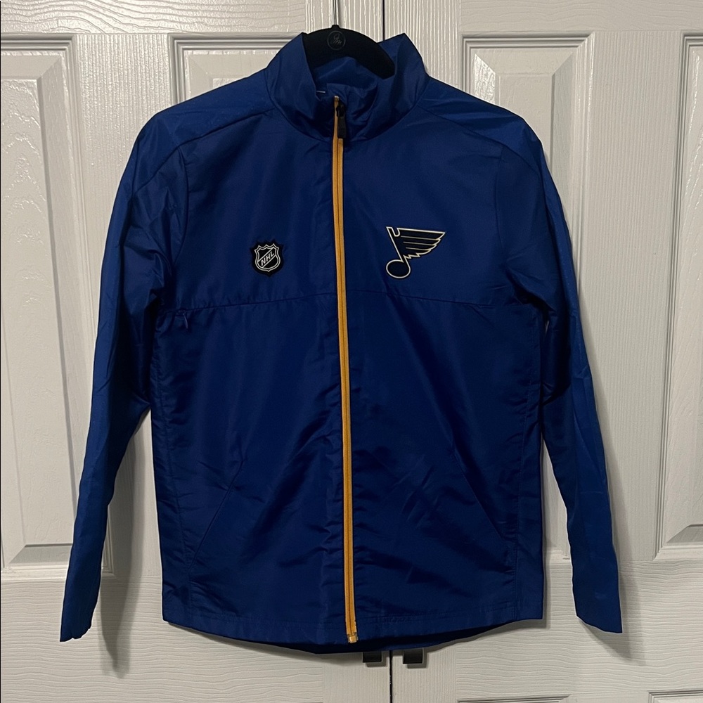 EUC Youth NHL STL Blues Windbreaker Size M